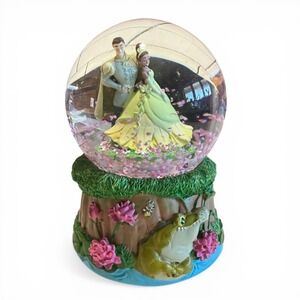 Disney Princess & The Frog Tiana Naveen Snow Globe 2023 Walgreens Music Box HTF